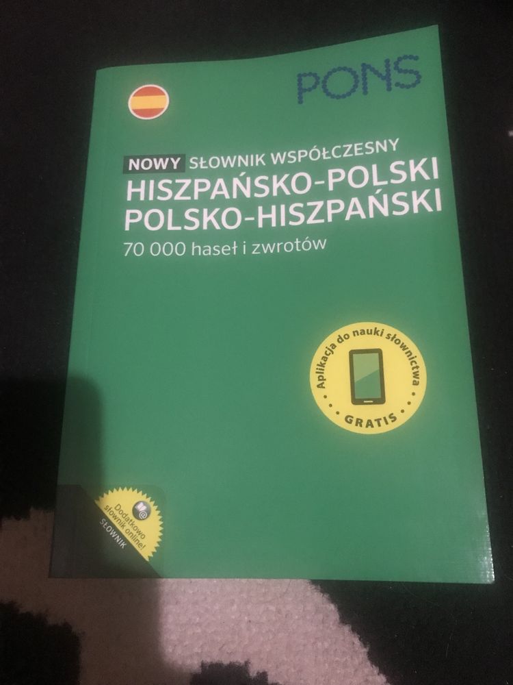 Słownik PONS Współczesny hiszpańsko polski polsko hiszpański