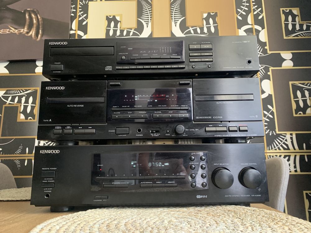 Komplet Kenwood KR-A3080/KX-W4080/DP-1080 Czarny Klasyk!