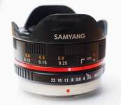 Obiektyw Micro 4/3 Samyang 7.5 f3.5 fisheye