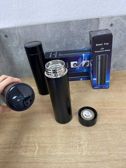 Розумний ТЕРМОС з датчиком температури! Термокружка! Похідний термос!