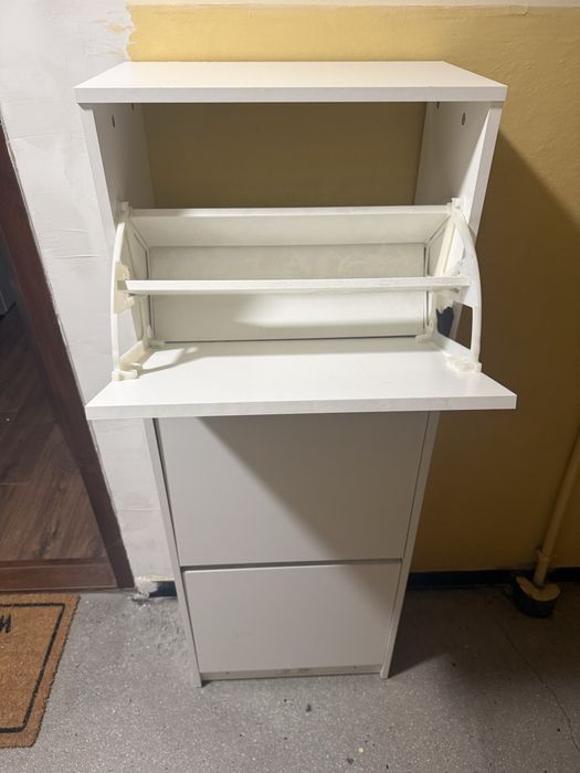 Szafka na buty Ikea Bissa biała