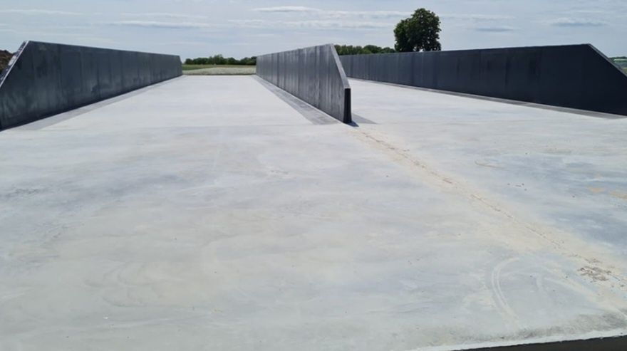 Silos na kiszonke, ściany oporowe, mury oporowe, silos przejazdowy