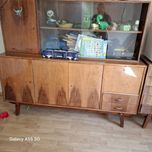 Witrynka zestaw prl vintage