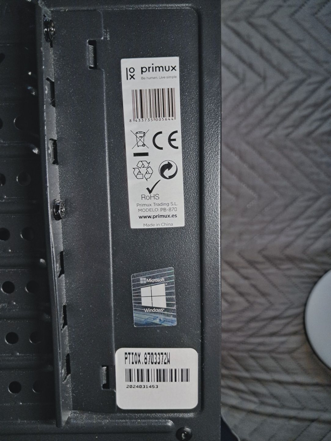 PC Gaming PRIMUX IOX PB870 – Como Novo!