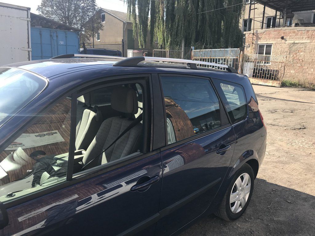 ТОП! Renault Scenic 2003-2009 Рейлінги Хром (коротка база)Рено сценик