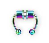 kolczyk do nosa piercing septum fake