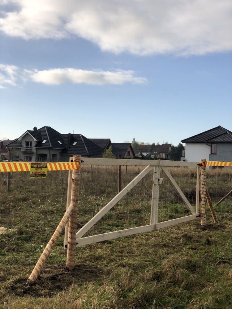 Ogrodzenie budowlane ogrodzenie tymczasowe siatka leśna stemple płot