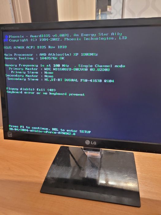 ПК AMD Athlon 1000, 1,5 Mb/160 Gb