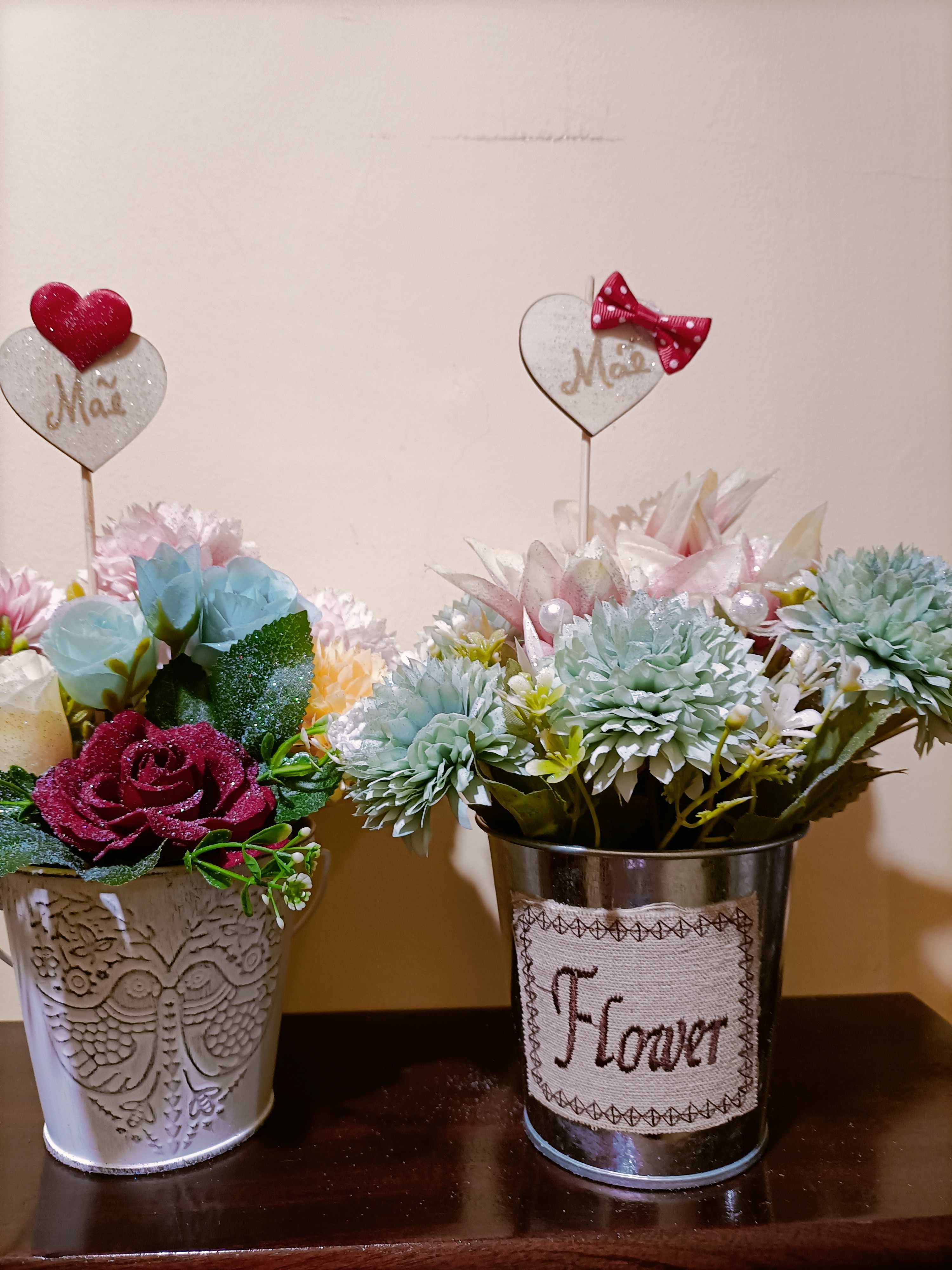 Arranjos de flores artificiais (conjunto de 3 )decoração/ofertas