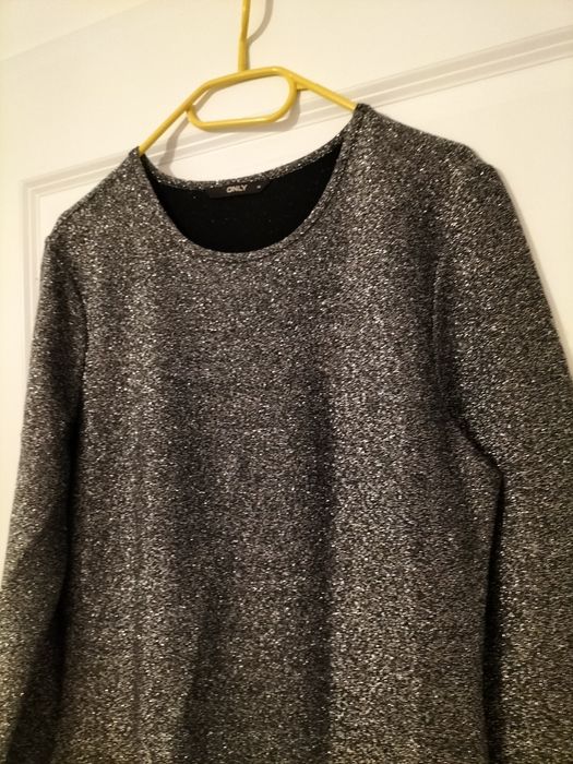 Sylwestrowa sukienka brokatowa błyszcząca marki ONLY r. M