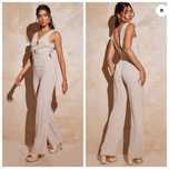 PrettyLittleThings 34r efektowny kombinezon szerokie nogawki