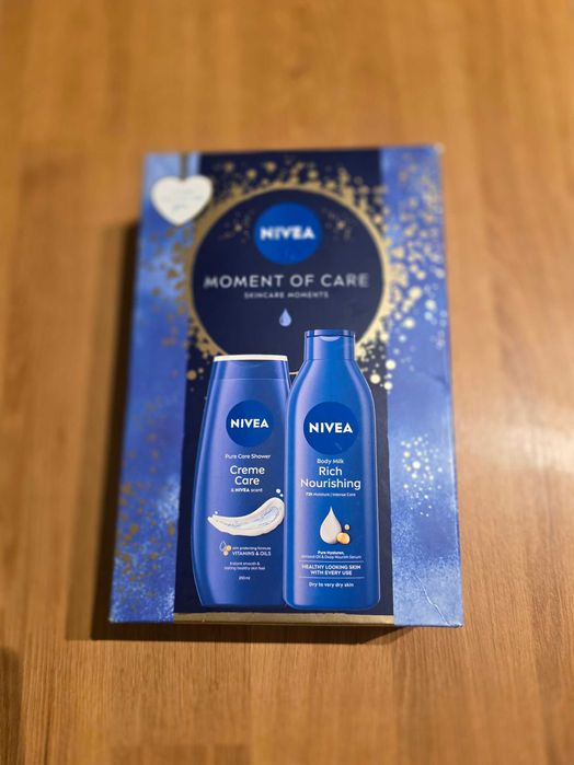Nivea moment of care creme care żel pod prysznic + mleczko do ciała