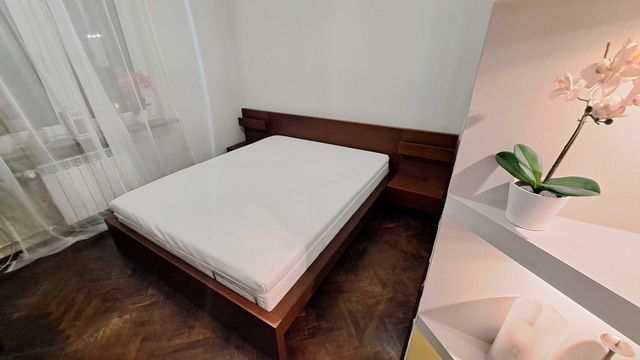 Łóżko Ikea MALM z szafkami i materacem ÅNNELAND