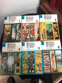 Colecção de 6 livros “História Mundial da Arte”, Bertrand Editora