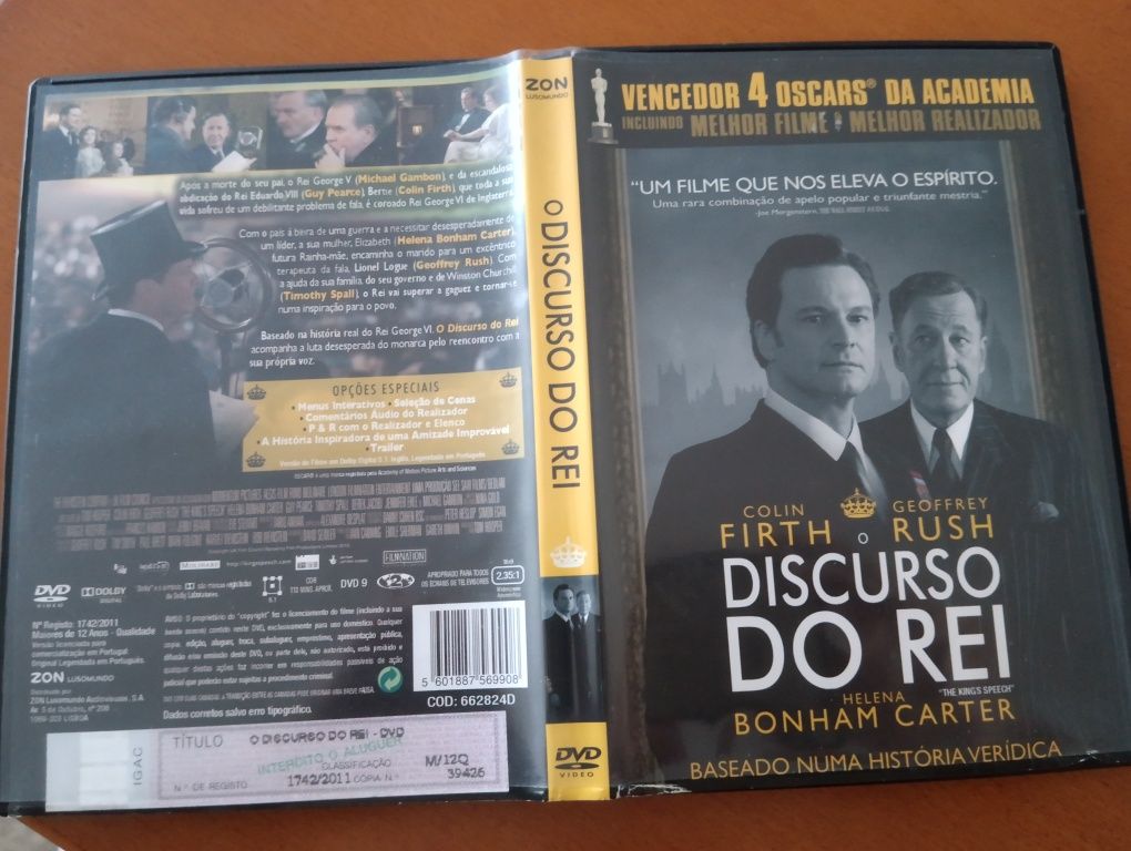 DVD o discurso do rei