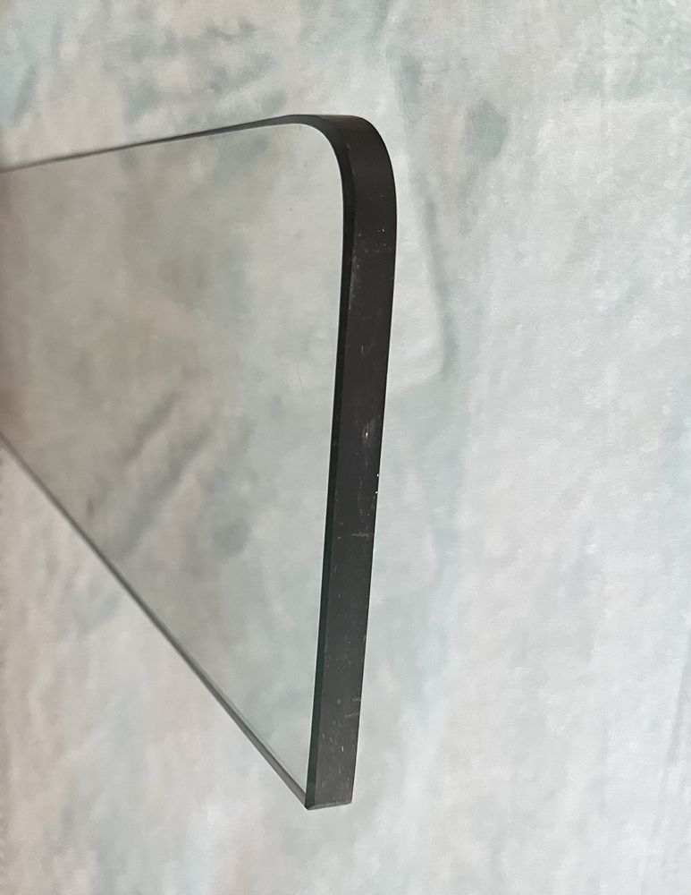Prateleira em vidro com 98X12 por 1cm de espessura,