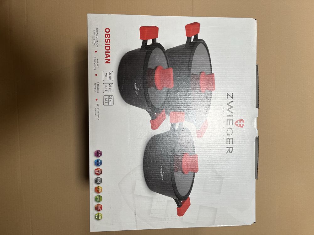 Zestaw Garnkow Obsidian 6el. Firmy Zwieger