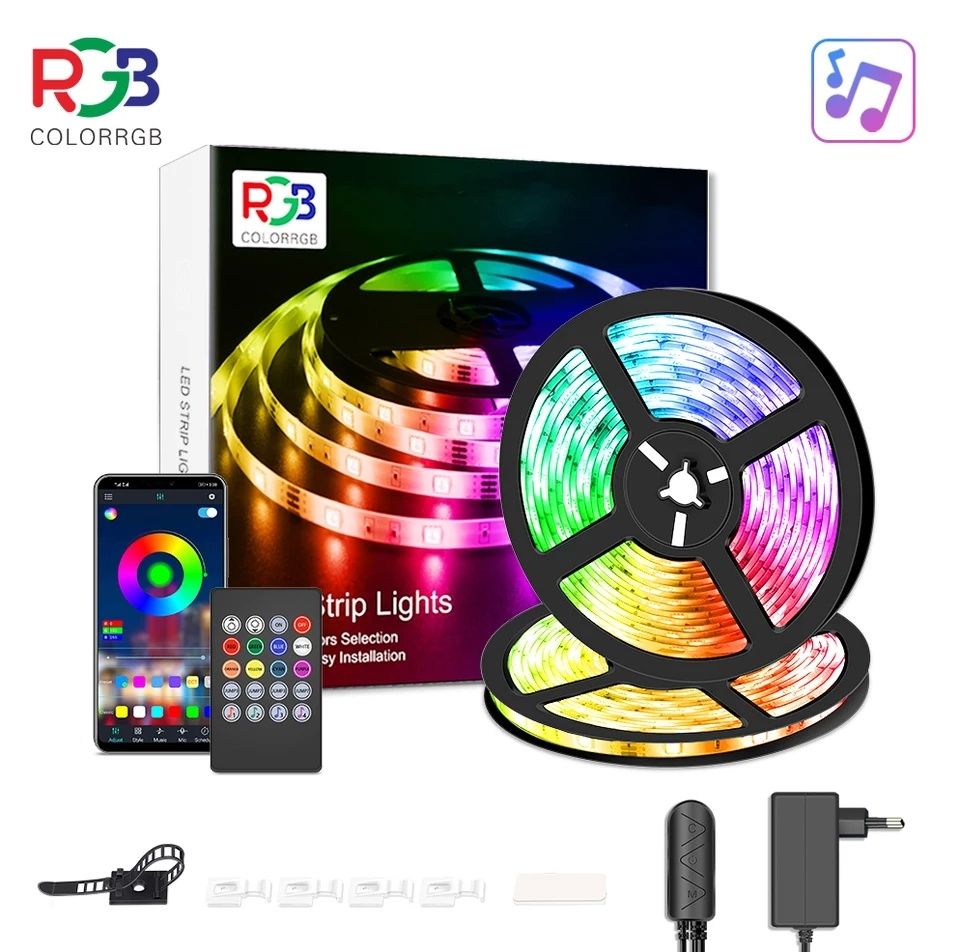 Kit 10mts fita led RGB modelo 5050