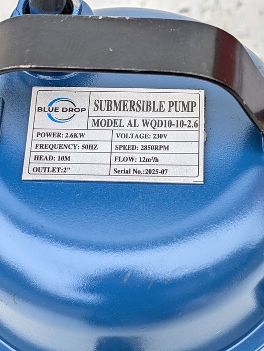 Мощный фекальный насос 2.6 кВт