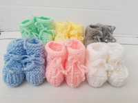Botinhas de tricô/malha para bebé