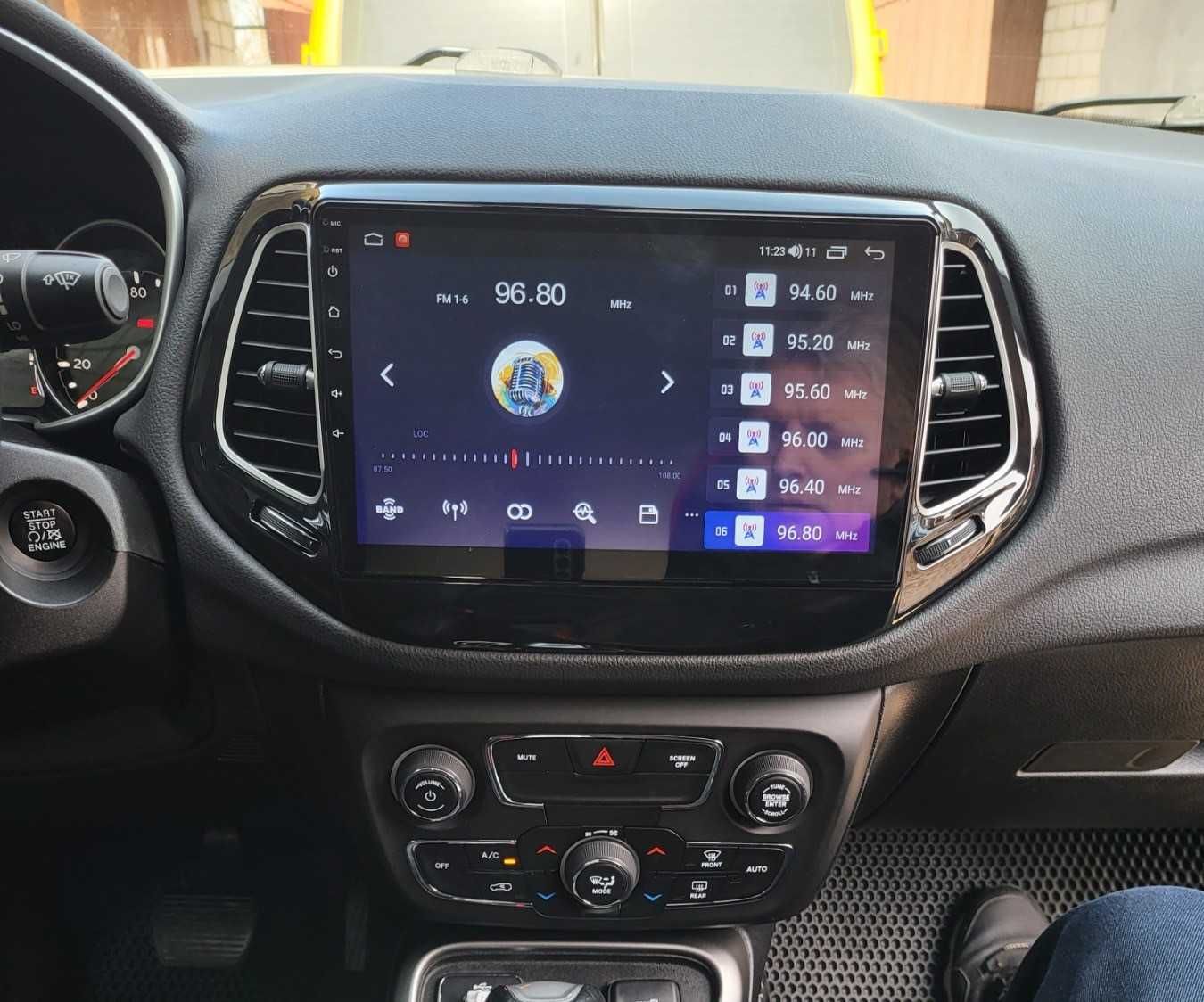 Магнітола Jeep Compas 2018 ,CarPlay,8 ядер, Q-Led екран ,слот під SIM