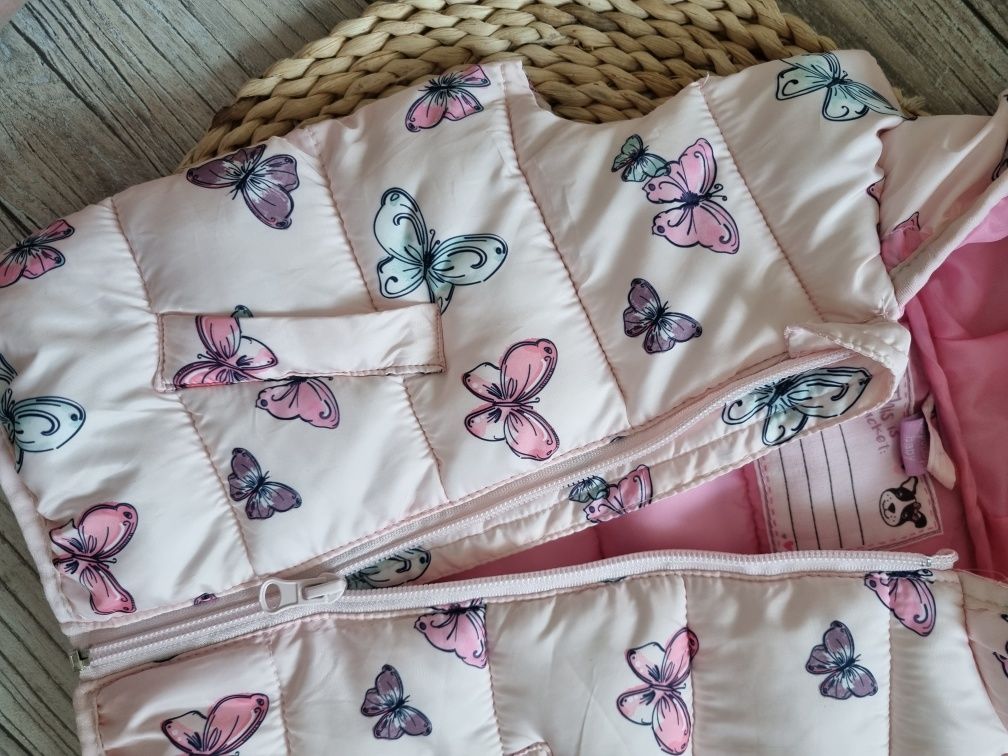 Takko fashion kamizelka bezrękawnik pikowana motylki 86