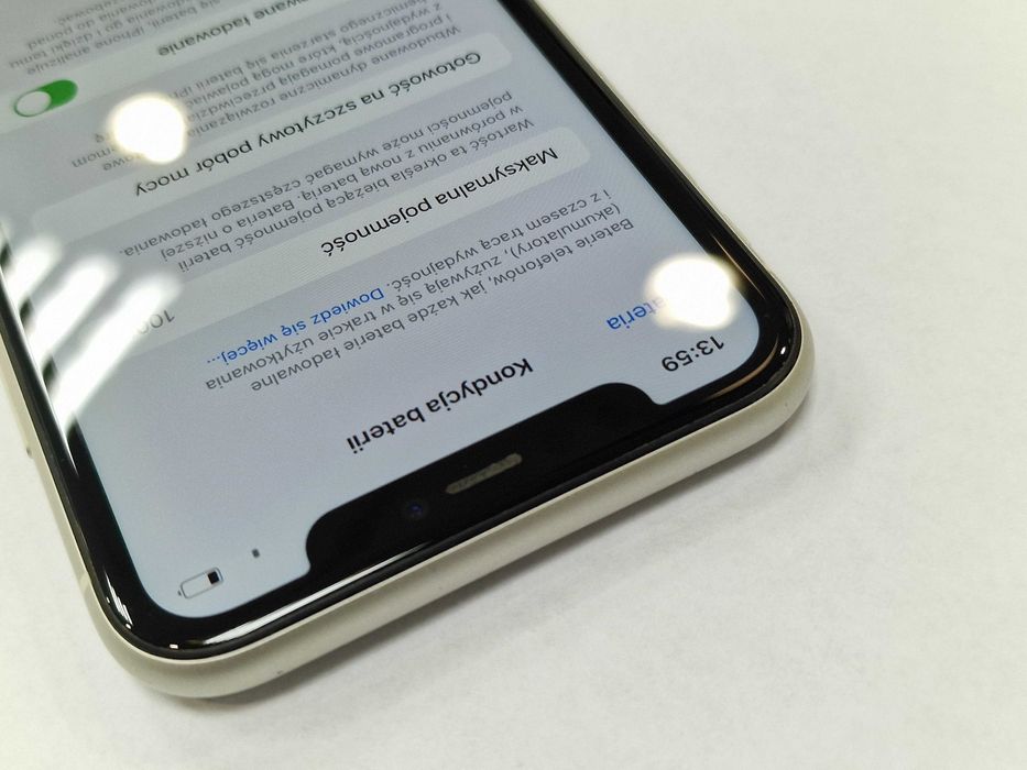 Iphone 11 64GB/ White/ Biały/ Bateria 100%/ Gwarancja/ Grade A- + łado