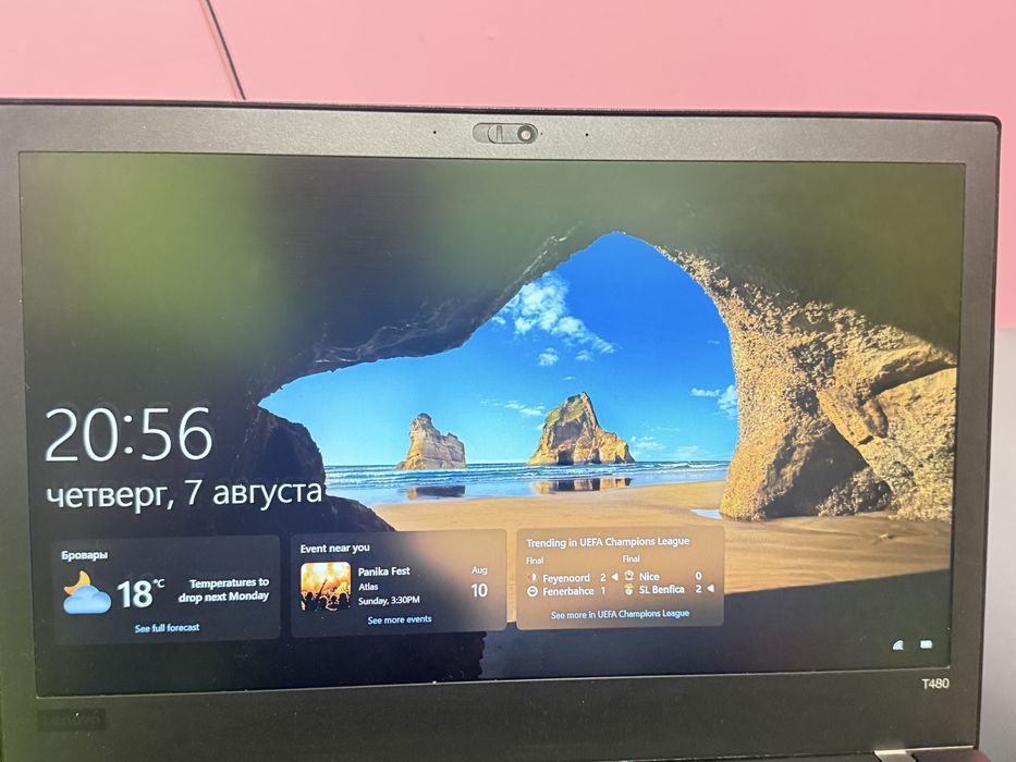 Lenovo T480, Intel I7-8650U,1.9ghz, 16gb
