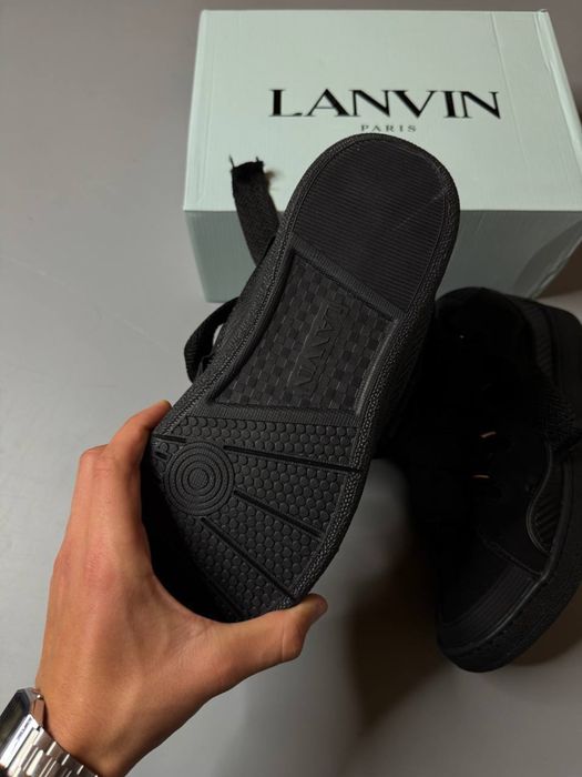 Кросівки Lanvin Curb Black / ланвін курб чорні кроси сваг