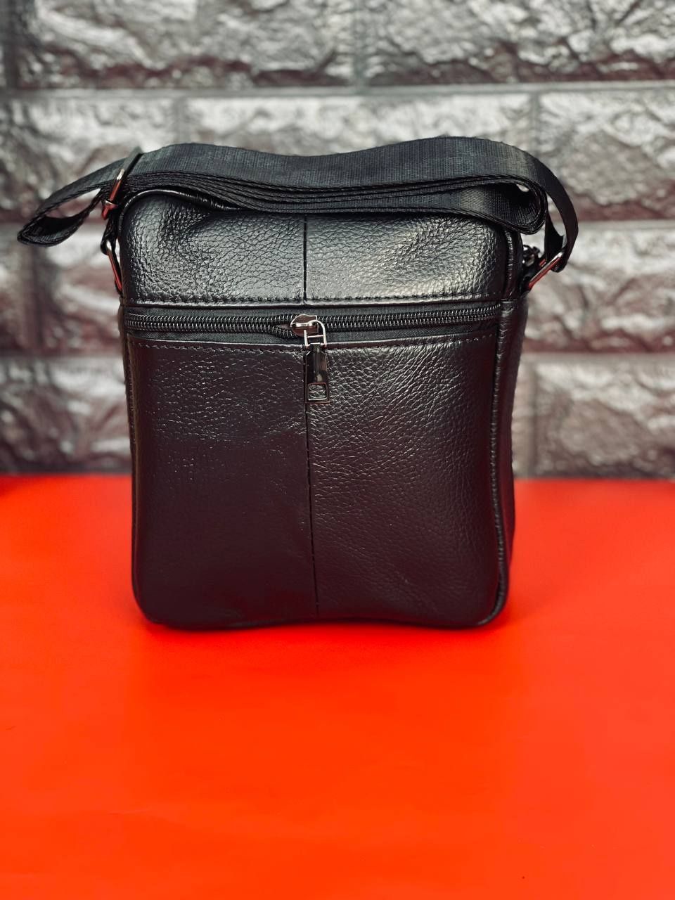 Модная мужская сумка Планшетка кожаная черная, сумка-планшет