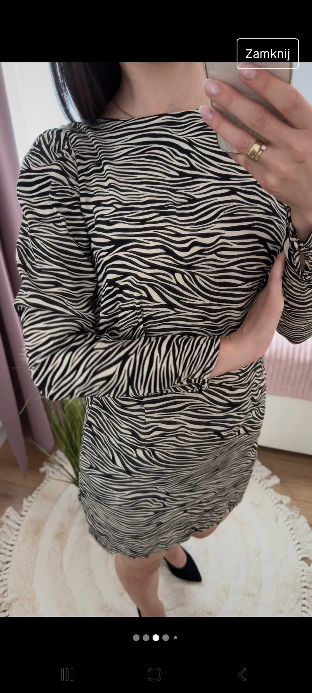 Sukienka zebra H&M