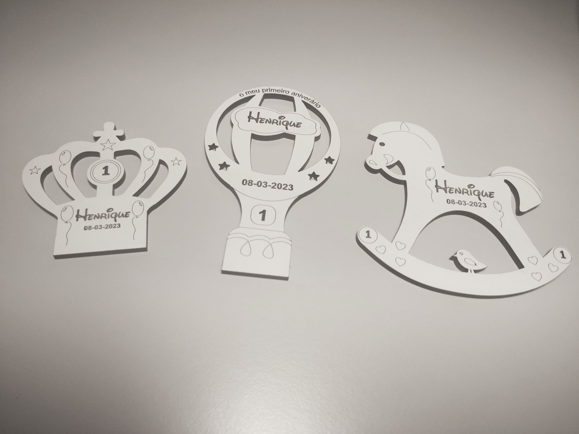 Lembrança de aniversário batizado e comunhão personalizada