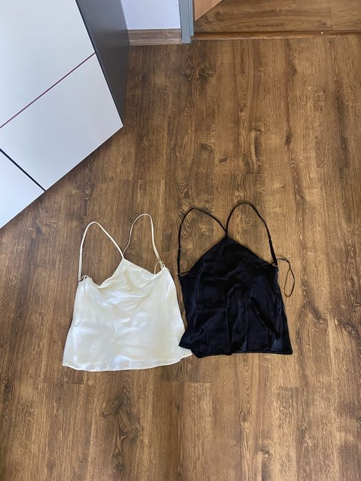 Zestaw 2 Topy Bershka S wiązanie viral coquette hit lato