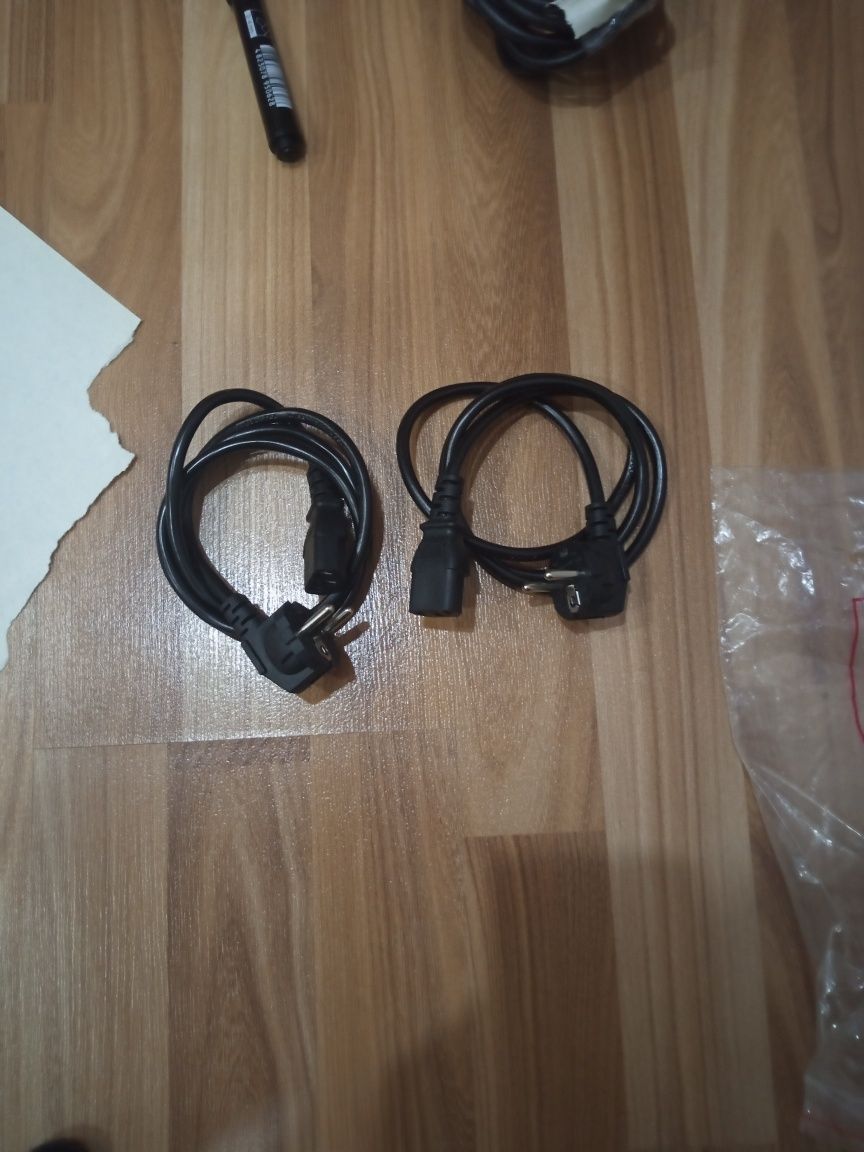 Кабелі живлення 220w,перехідники vga,hdmi,DVIдля компютера 1.2,1.5,1.8