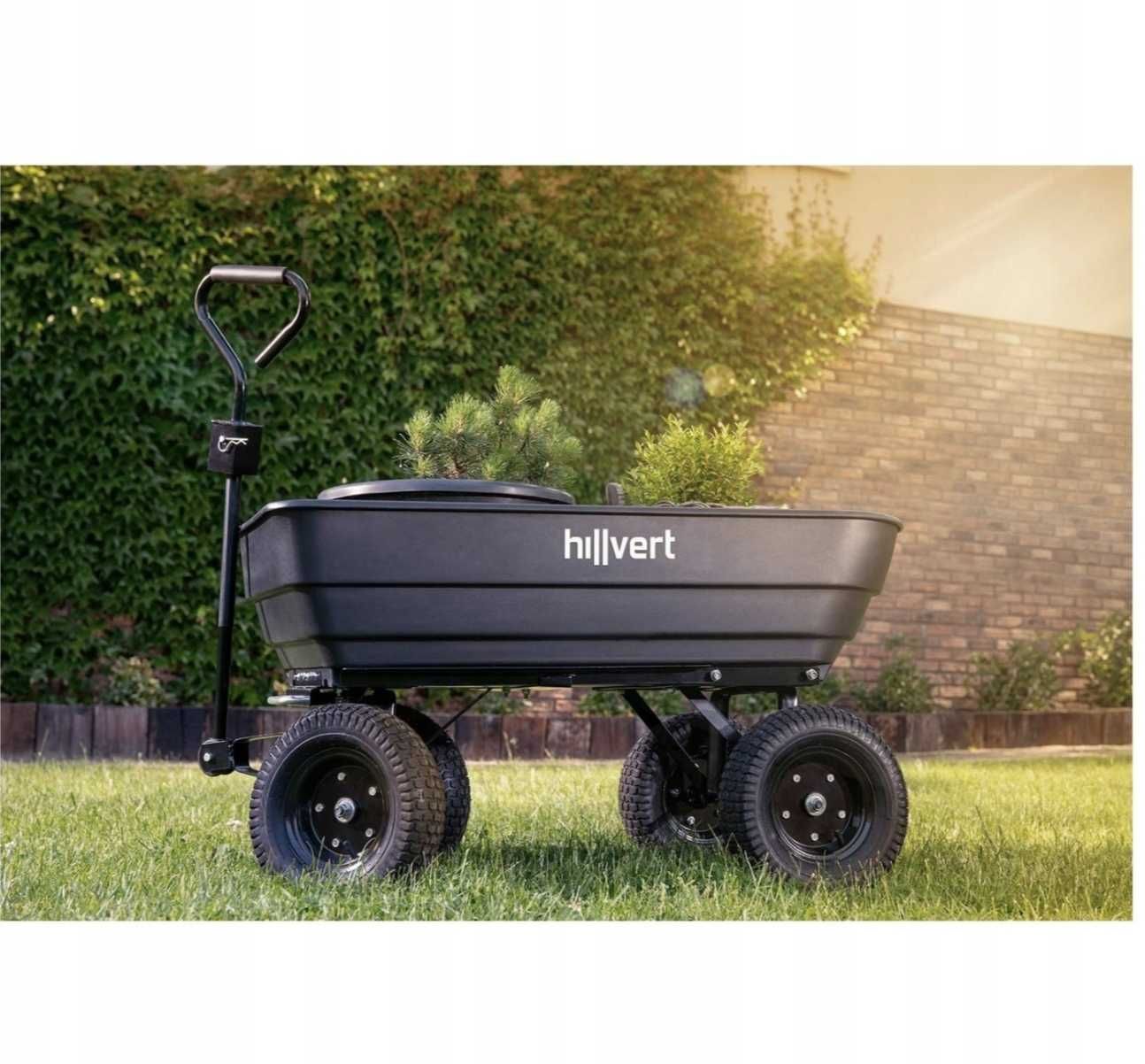 Тележка садовая Hillvert 350 кг - 125 л тачка, візок самоскид