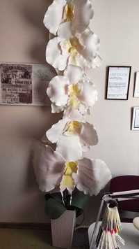 Декоративная орхидея из фомиарана с горшком ( Подходит для фотозоны )