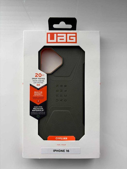 Чехол для IPhone 16 UAG Civilian MagSafe Olive, Original