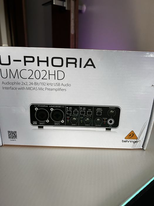 Behringer U-Phoria UMC202HD USB Audio Interfejs