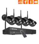 Sistema Vídeo Vigilância WIFI Profissional 4 Cameras Exterior 1080P