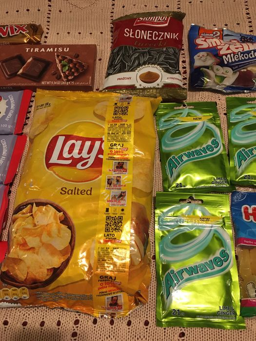 Zestaw słodyczy i przekąsek  Haribo Wawel Airwaves