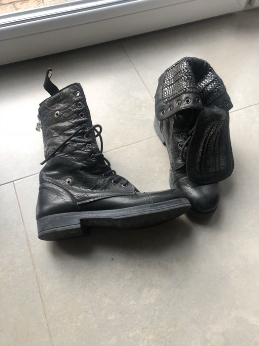 Buty wysokie za kostkę numeracja zaniżona pasują na 37