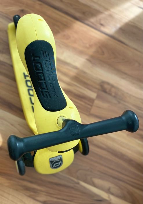 Trotinete criança Scoot and Ride 2 em 1 amarela
