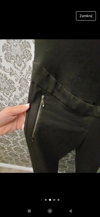 Spodnie czarne H&M Mama 42/XL