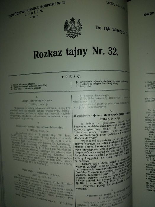 Żandarmeria Wojskowa w dokumentach z lat 1918 - 1939 tom 3 Tajne