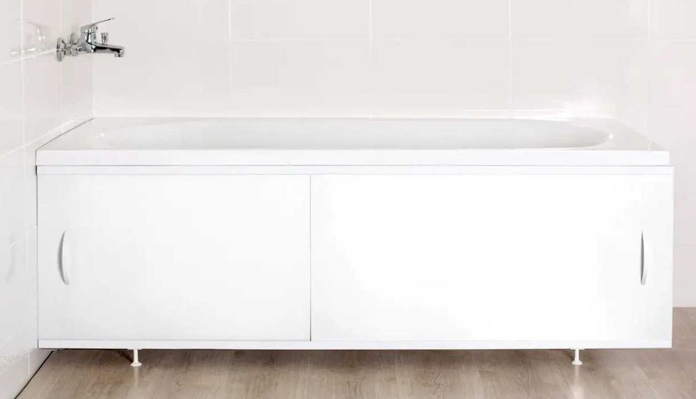 Экран, панель, обшивка под ванну. Алюминев. профиль. Раздвижные дверки