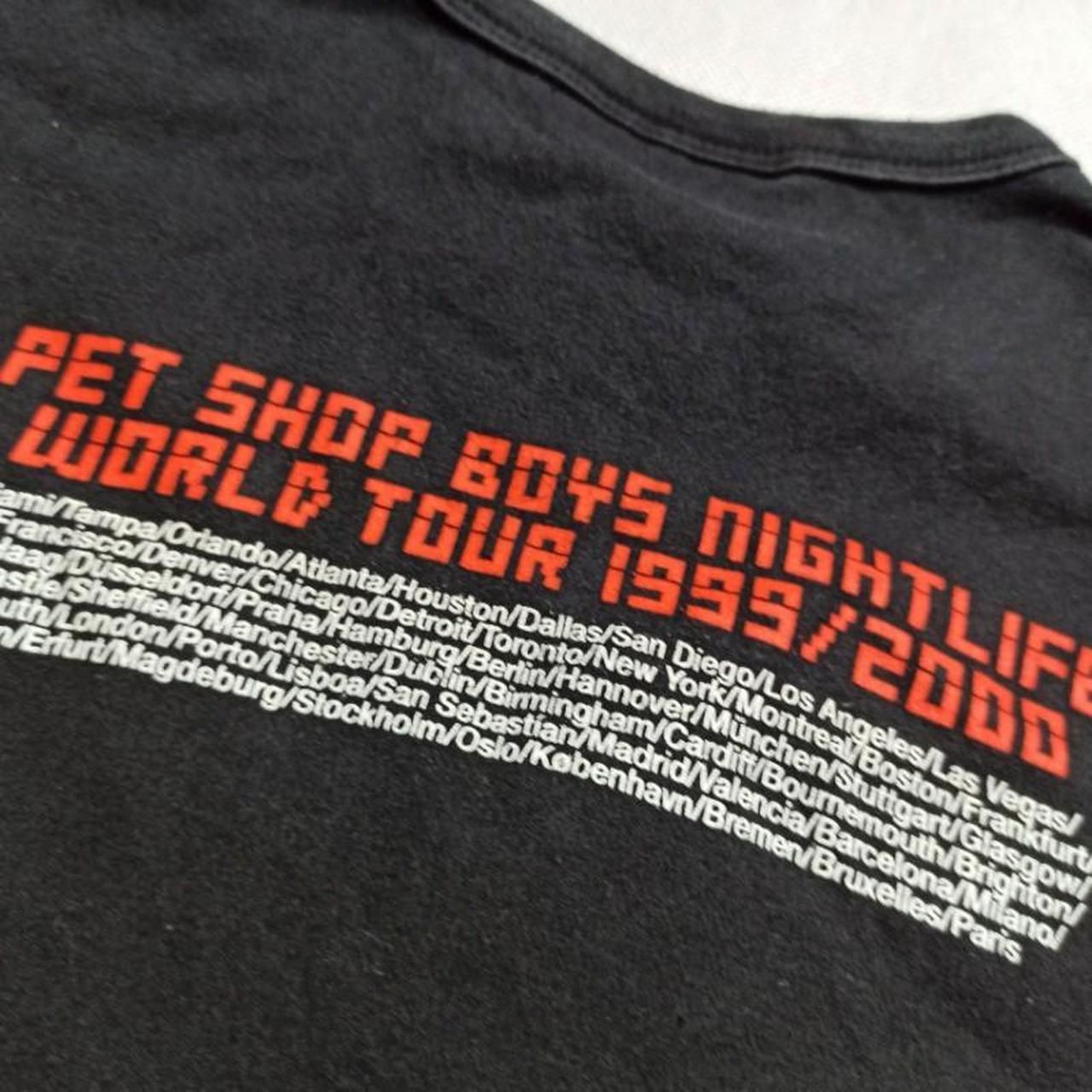 Pet Shop Boys Nightlife tour 1999 washed Middlepine t-shirt