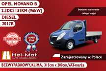 Opel Movano B  2017, Klima, Bezwypadkowe, Zarejestrowany w Polsce!