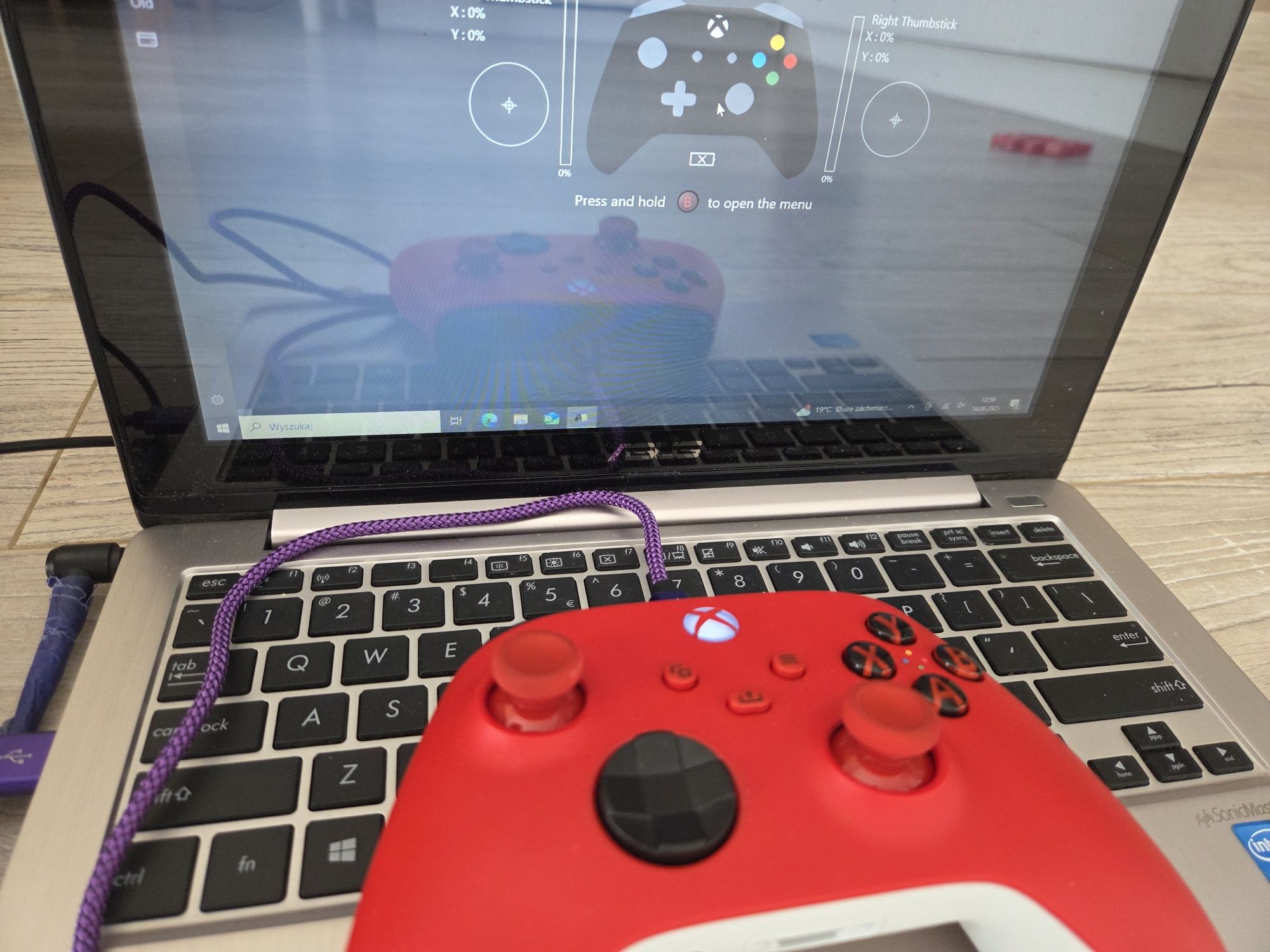 Pad kontroler przewodowy Xbox One Series X/S PC