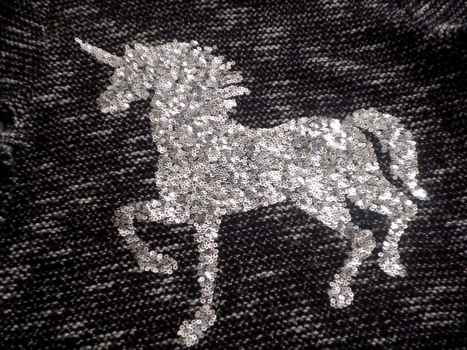 rozm 140 F&F bluzka sweterkowa sweter jednorożec
