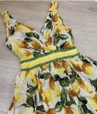 Платье с лимонами
